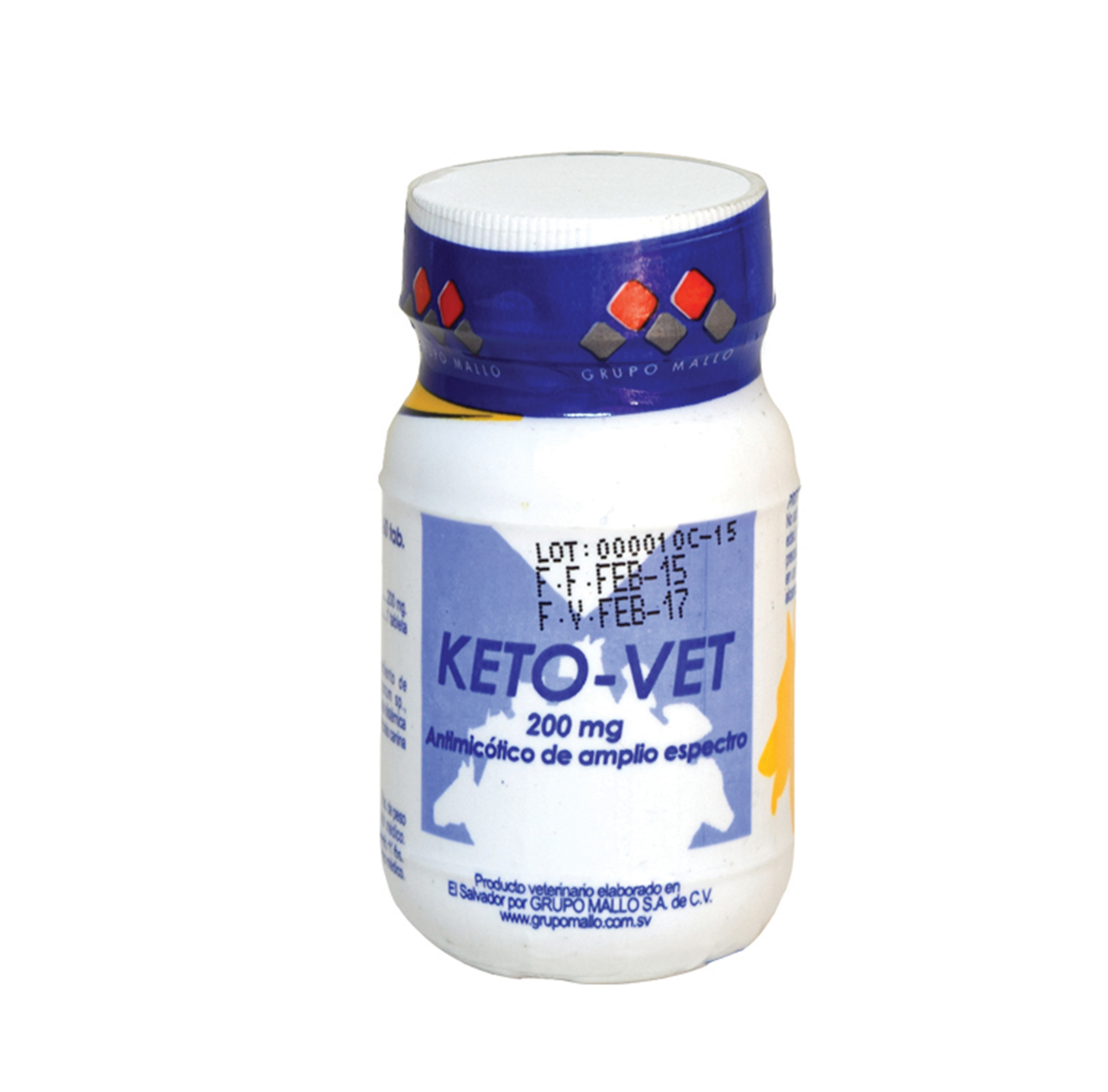 KETOVET 200MG Ketokonasol Antimicótico de amplio para perros